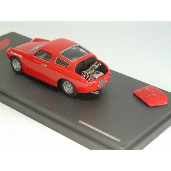 Fiat Abarth 1000 bialbero 1961 stradale rosso con motore - Standard Built 1:43 